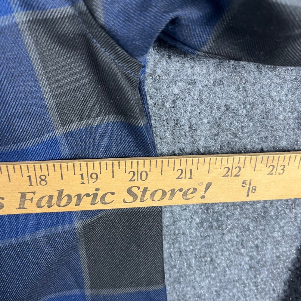 Dixxon Flannel Company Maddo Shirt Womens L Blue Black Plaid D-Tech Snap - Picture 9 of 10